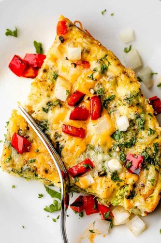 Slow Cooker Veggie Omelette