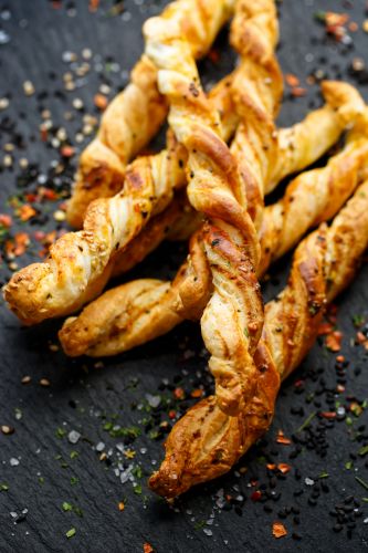 Parmesan cheese straws