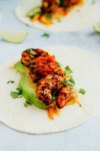 Sheet Pan Shrimp Fajitas