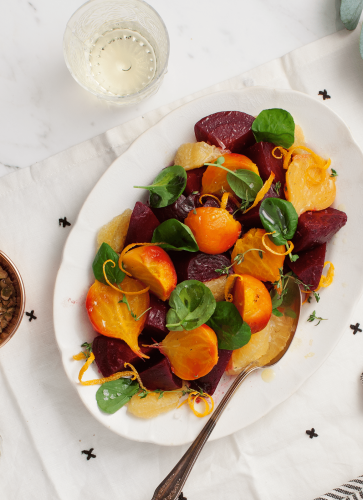 Simple Roasted Beets And Citrus