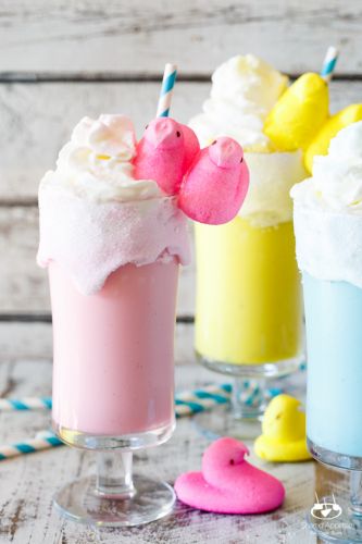 Toasted Marshmallow Easter Peeps Milkshake