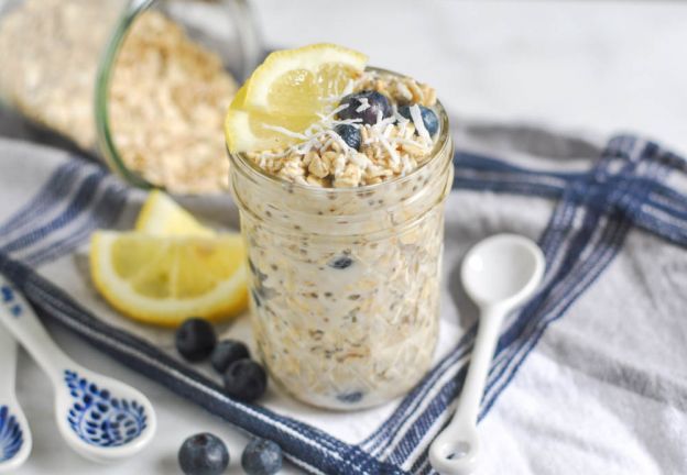 Blueberry Lemon Coconut Overnight Oats