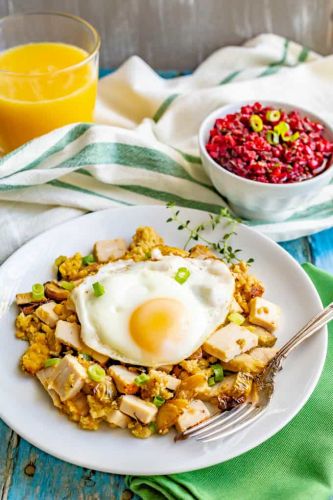 Thanksgiving Leftovers Breakfast Hash