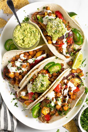 Sheet Pan Chickpea Fajitas