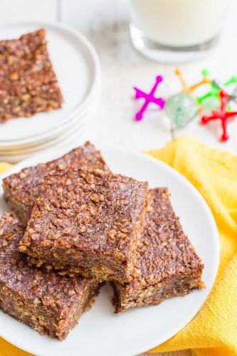 Healthy No Bake Cookie Bars