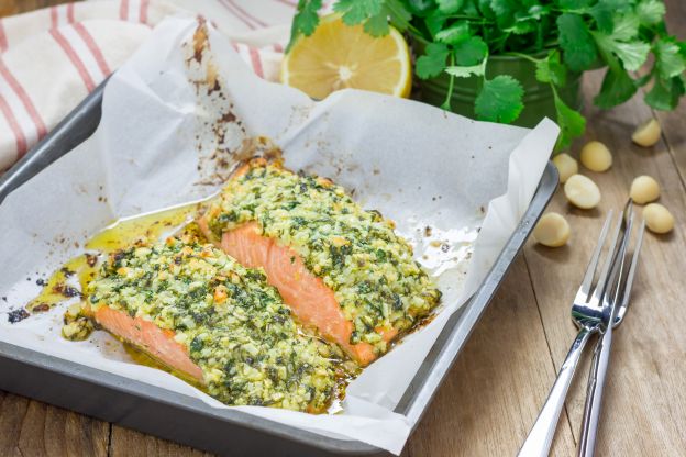 Cilantro Sauce for Salmon