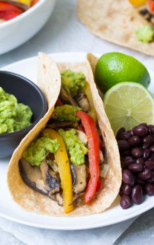 Vegetarian Portobello Mushroom Fajitas