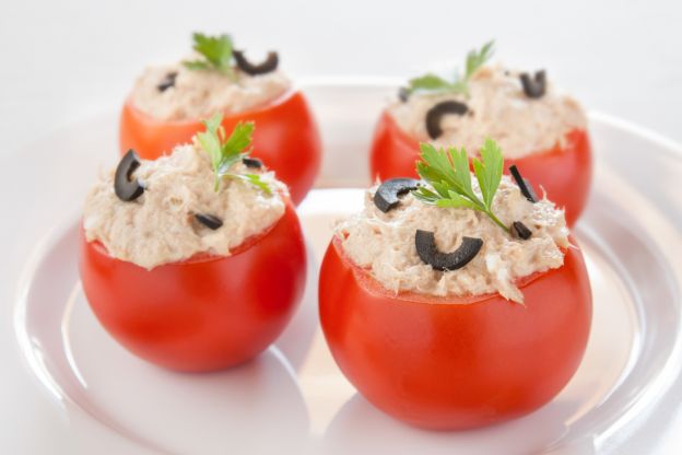 Tomatoes Stuffed with Salad