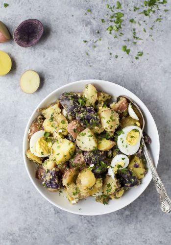 Patriotic Potato Salad with Herb Dressing