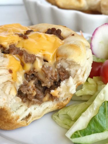 Cheeseburger Biscuit Cups