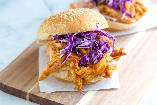 Barbecue Pulled Chicken Sandwiches