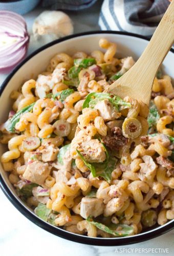 Sun Dried Tomato Chicken Pasta Salad