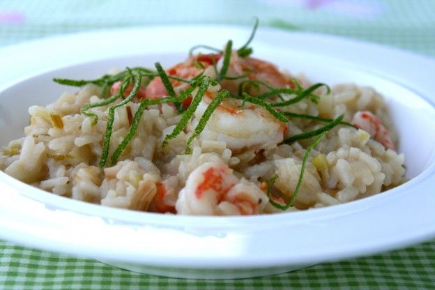 Shrimp risotto