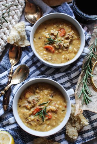 Slow Cooker Lentil and Sausage Soup