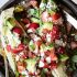 Strawberry Salad with Grilled Romaine and Cotija Cheese