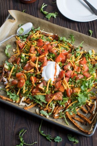 Vegan Sweet Potato Sheet Pan Nachos