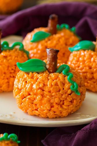 Pumpkin Rice Krispie Treats