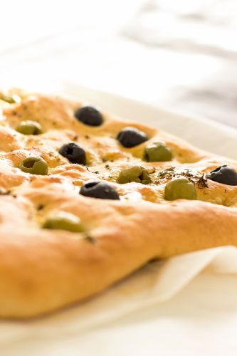 Olives add texture and artistic flair