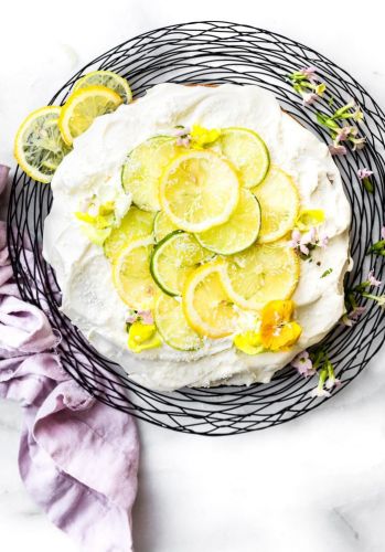 Citrus Coconut Vegan Cake with Coconut Cream Frosting