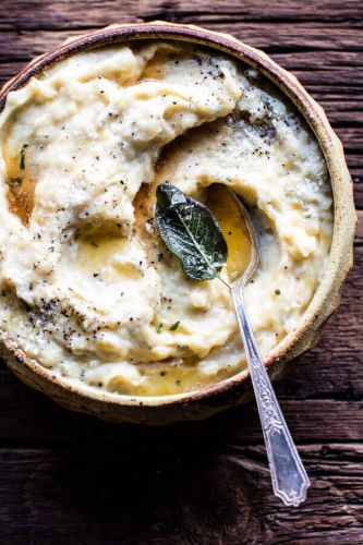 Slow Cooker Three Cheese Mashed Potatoes