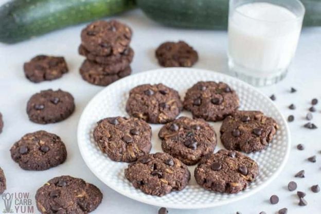 Healthy Chocolate Zucchini Cookies