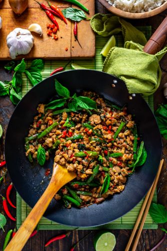 Pad Krapow Gai (Basil Chicken Stir-Fry)