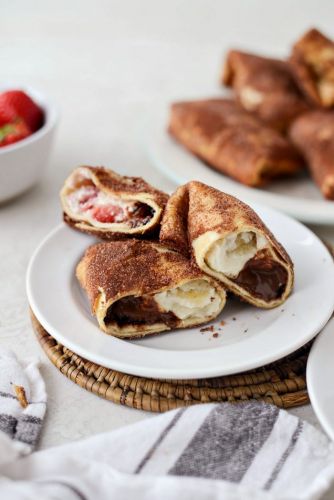 Air Fryer Cheesecake Chimichangas