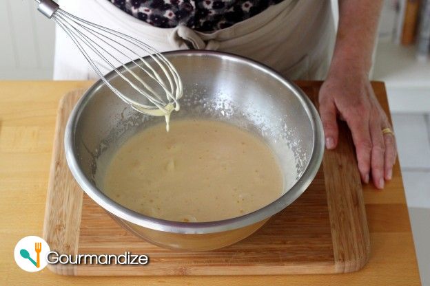 Whisk until the mixture is very frothy and its volume has doubled