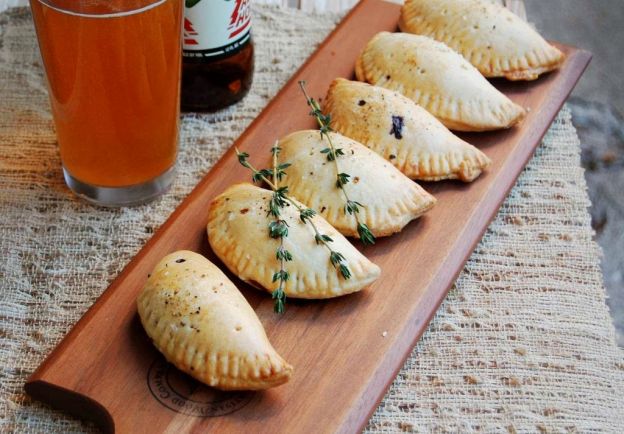 MUSHROOM, GORGONZOLA, AND CARAMELIZED ONION HAND PIES