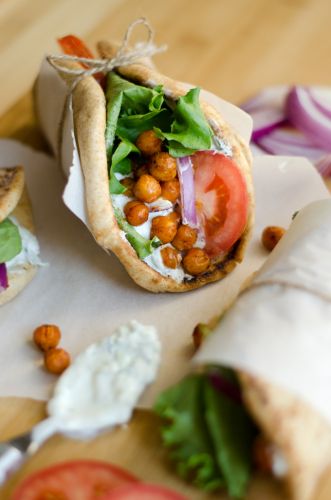 Roasted Chickpea Gyros