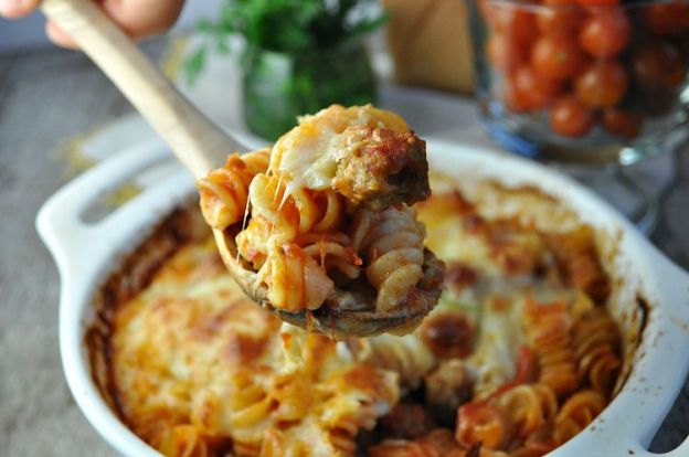 Dump-and-Bake Meatball Casserole