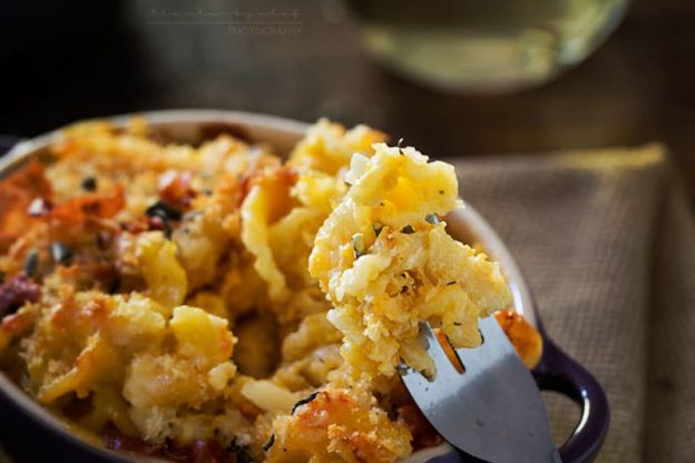 Butternut Squash Gruyere and White Cheddar Mac and Cheese