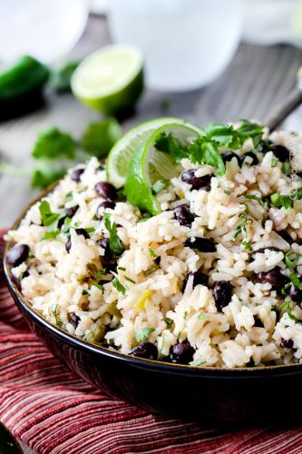 One-Pot Cilantro Lime Rice With Black Beans