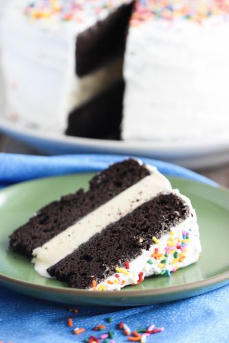 Classic Chocolate Vanilla Ice Cream Cake