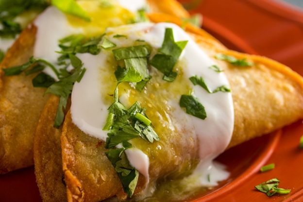 Tacos de Papa with Roasted Poblanos