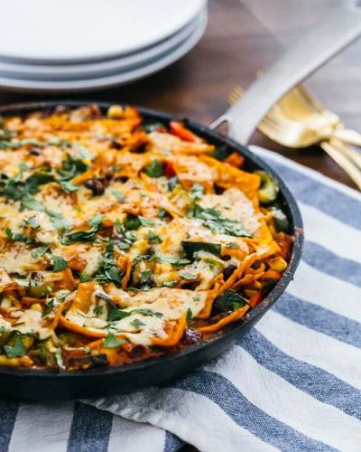 Vegetarian Skillet Enchiladas