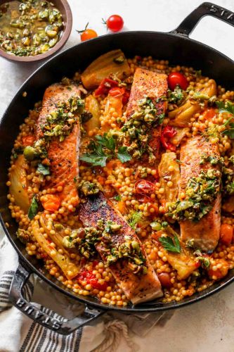 Mediterranean Salmon Skillet