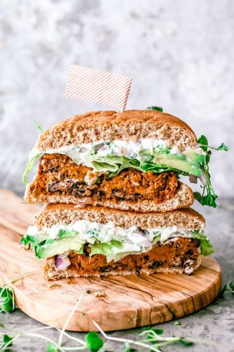 Southwestern Sweet Potato and Quinoa Burger