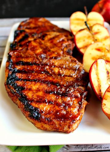 Apple Cider Glazed Pork Chops