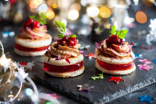 Festive Layered Crostini