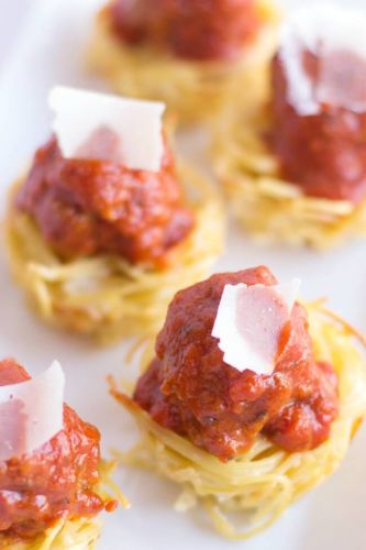 Turn Spaghetti And Meatballs INto THe Perfect Game Day Snack