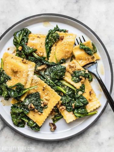 Ravioli with Sage Brown Butter Sauce