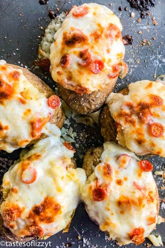 Pizza Twice-Baked Potatoes