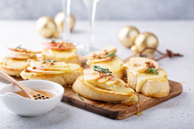 Pear and Brie Crostini