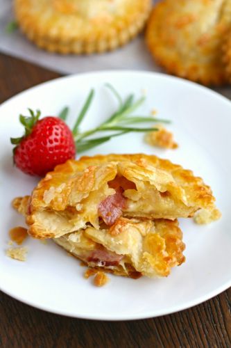 Ham and Havarti Hand Pies with Rosemary-Mustard Aioli