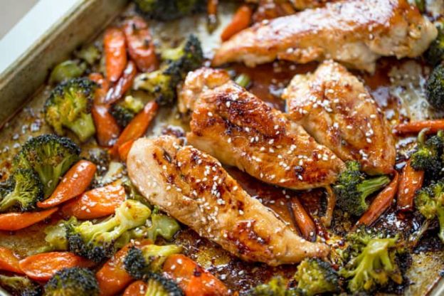 Sheet Pan Korean Chicken and Vegetables