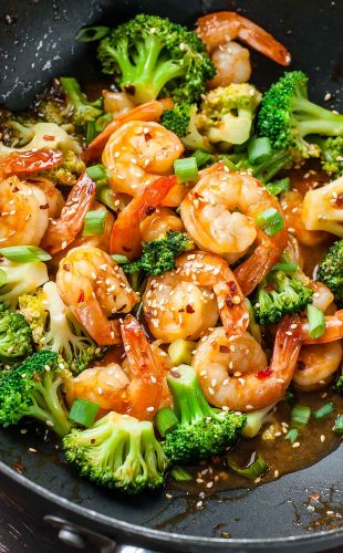 Szechuan Shrimp and Broccoli