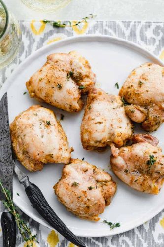 5-Ingredient Honey Mustard Chicken Thighs