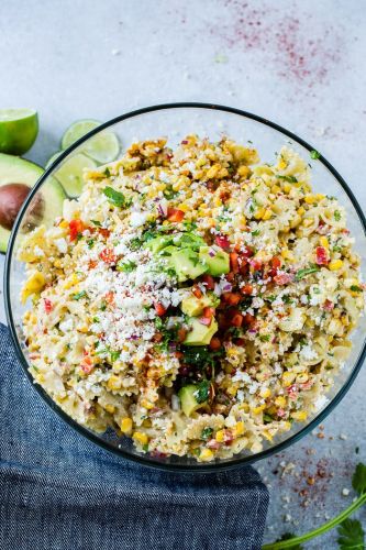 Elote Mexican Corn Pasta Salad