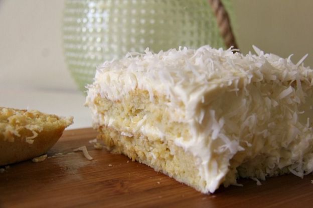 Coconut Cake with Coconut Cream Cheese Frosting